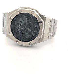 Casio G-SHOCK GA-2100 Casioak Stainless Steel Camouflage Custom Royal Watch